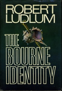 The Bourne Identity hardcover 1st Edition Robert Ludlum book cover