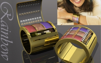 Rainbow makeup bracelet